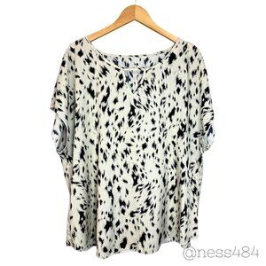 Shein Cow Print Blouse Size 3XL